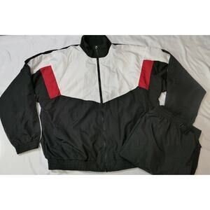 VINTAGE New Old Stock 90s TONIX NOLOGO Colorblock Track Suit Pants Jacket Large